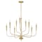 Maxim Lighting Vela 9-Light Chandelier 24819SBR - alternate 1